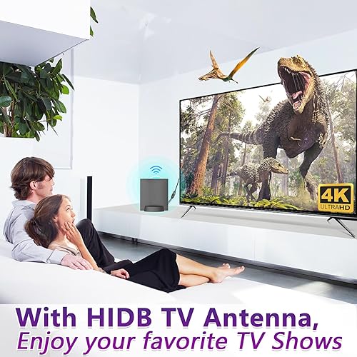 Vista 15 de Antena de TV digital HD mejorada 2025 para televisores inteligentes, antena HDTV amplificada para interiores, largo alcance, soporta 4K, 1080p