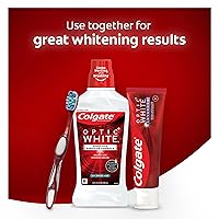Vista 10 de Colgate Enjuague bucal blanco óptico blanqueador, menta fresca, 16.0 fl oz (paquete de 6)