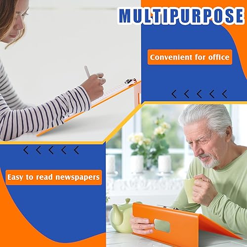 Miniatura 7 de Paquete de 2 tableros inclinados para escribir de 13 x 13 pulgadas, tablero inclinado, portapapeles inclinados, bloc de escritura para mejorar la