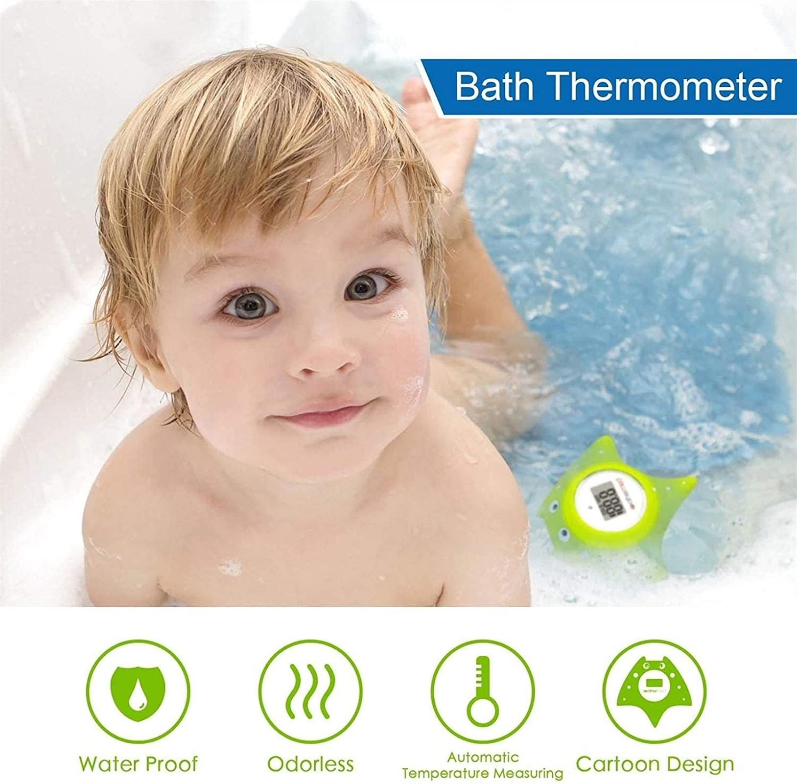 Badethermometer mit Raumtemperatur, Badewanne Sicherheitstemperatur-Thermometer, Badewannen-Thermometer, Sicherheitstemperatur-Thermometer