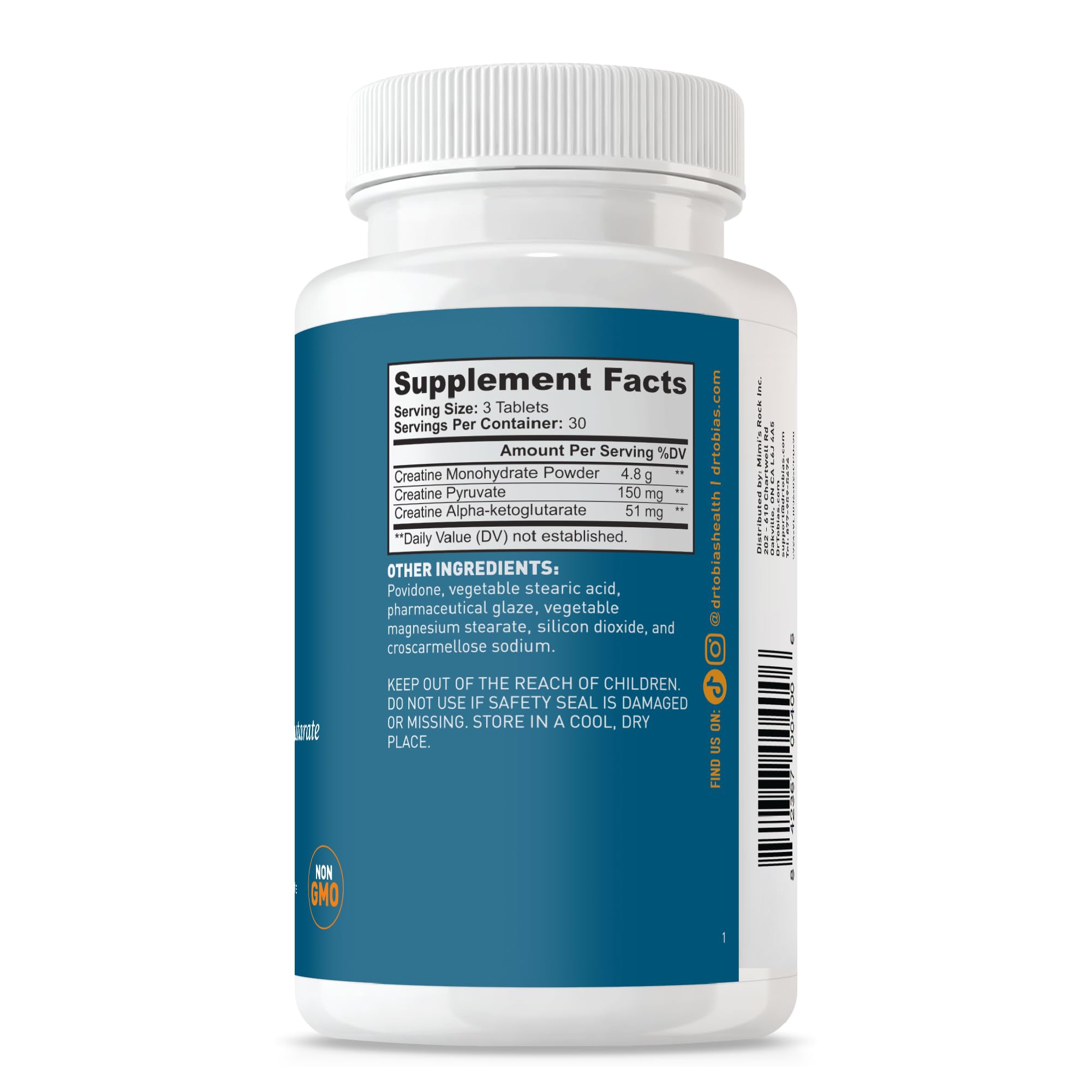Dr. Tobias Creatine Monohydrate Complex 5 g 90 Tablets | Creatine Pills — Amazon image 8