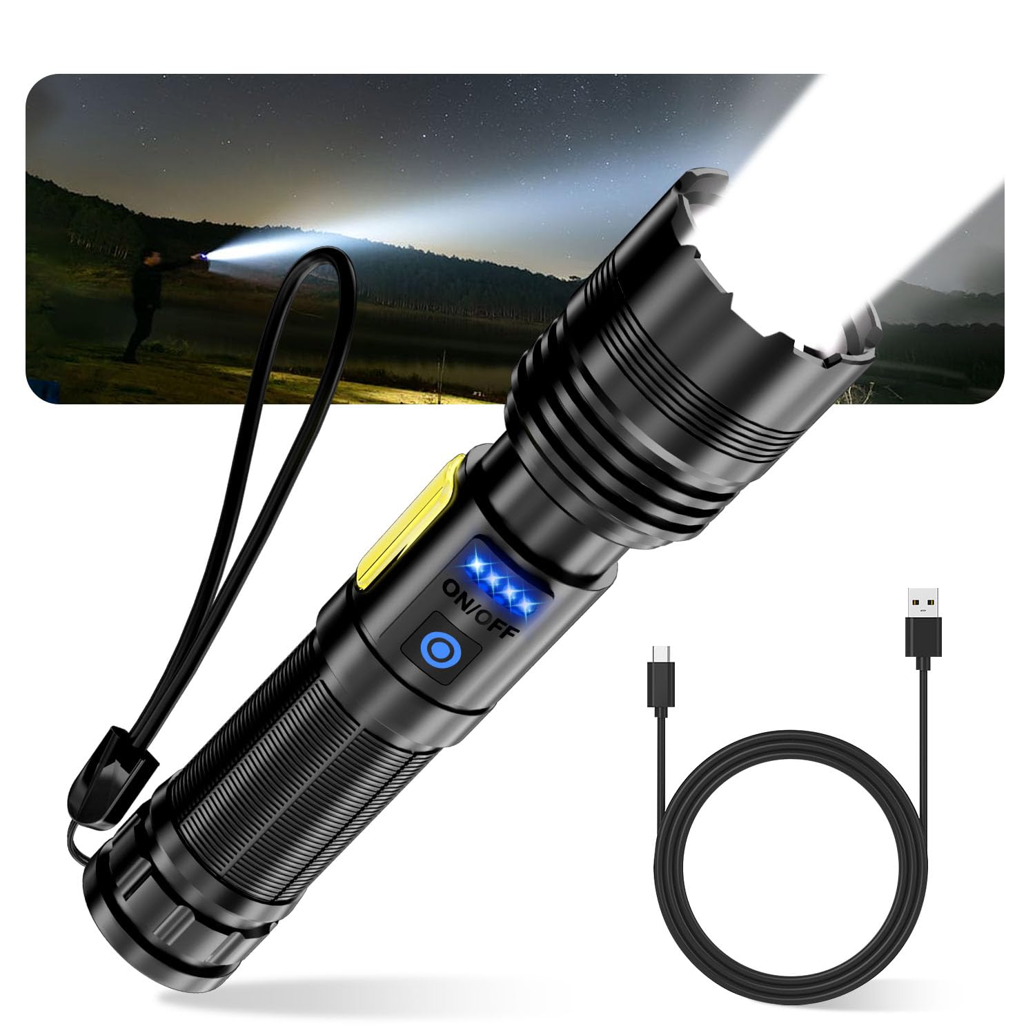 Amazon.co.jp: ledライト 懐中電灯 強力 【XHP160・Type-C充電式