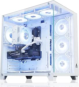【NEWLEAGUE】ゲーミングパソコン Ryzen 7 5700X / RTX5060Ti / メモリ32GB / NVMe SSD 1TB / Windows11Pro / WPS Office ミドルタワー デスクトップパソコン (Ryzen 7 5700X / RTX4060Ti（ミドルスペック）, White)