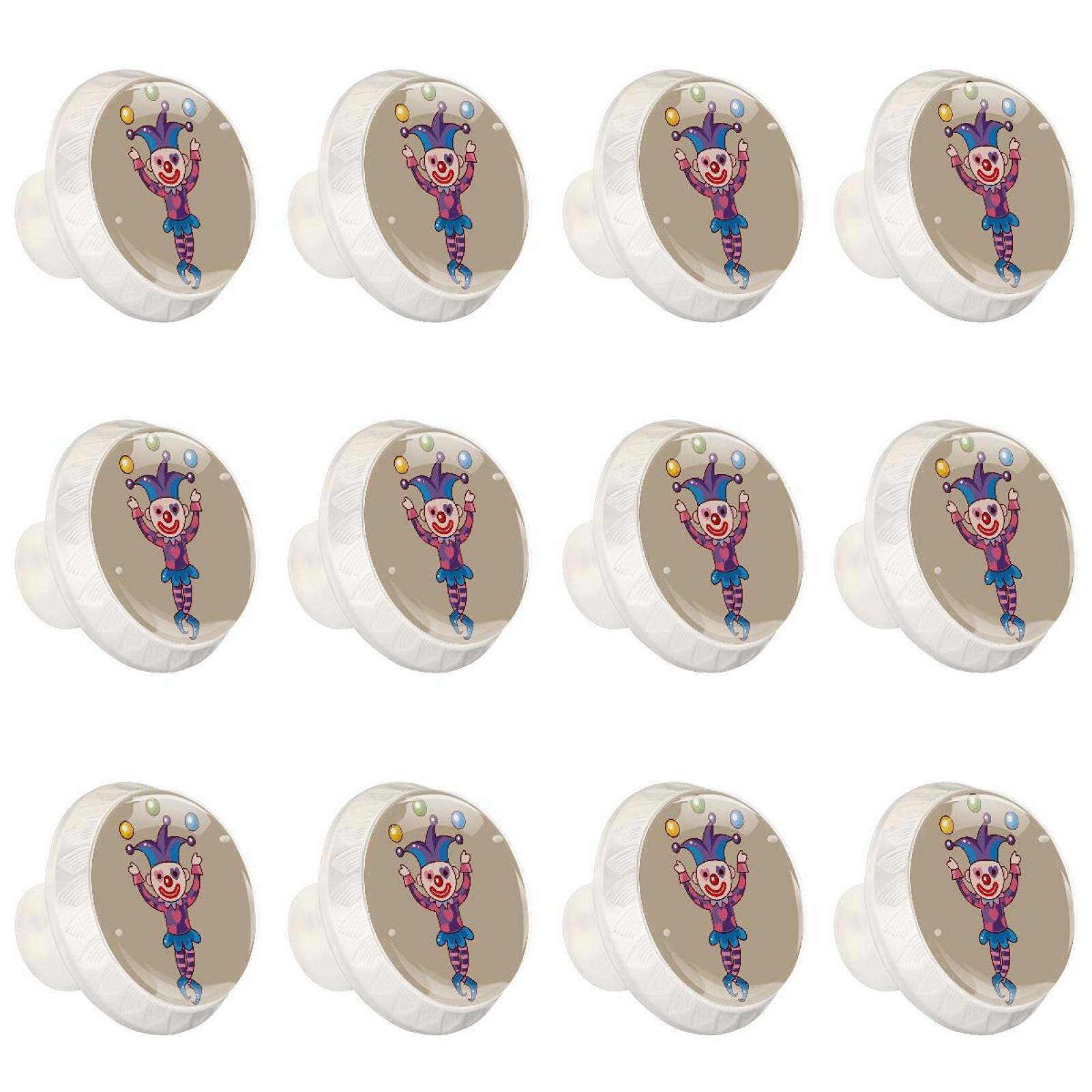 Tiroir de placard commode poignée ronde pour remplacer les boutons d'armoires clown drôle