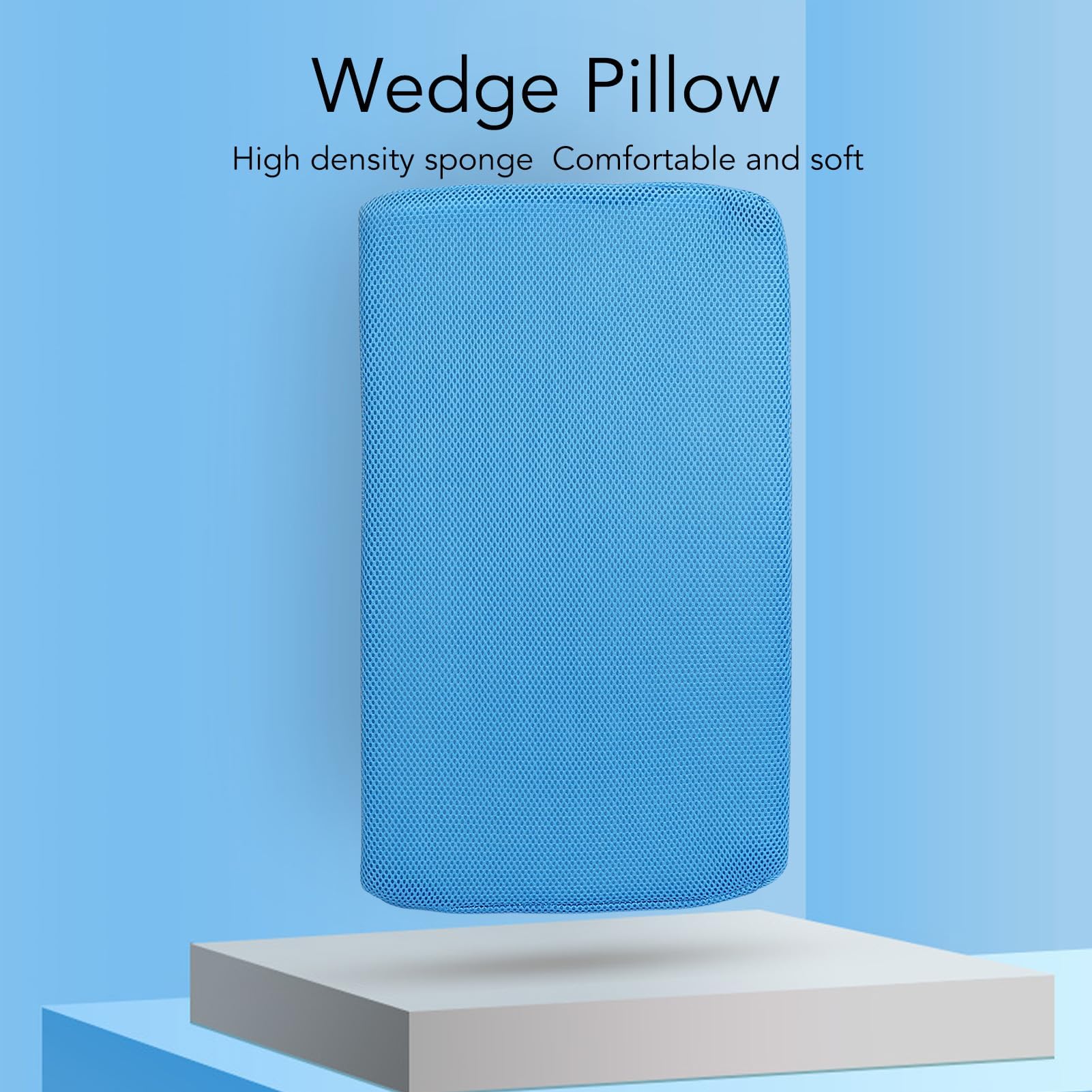 Cuscino ergonomico triangolare a cuneo per dormire Cuscino inclinato Cuscino di supporto adatto per gravidanza e chirurgia Previene il mal di letto per supporto per gambe e schiena