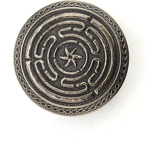 Miniatura 4 de Veronese Design Caja de baratijas de rueda de Hécate de 2 3/8 pulgadas de alto, resina bronceada fundida en frío, coleccionable, decorativa,