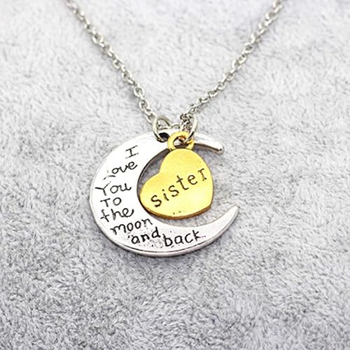 Miniatura 7 de curfair Collar con dije de cadena elegante con texto en inglés "I Love You" con texto en inglés "I Love You" con texto en inglés "I Love You" ("Te