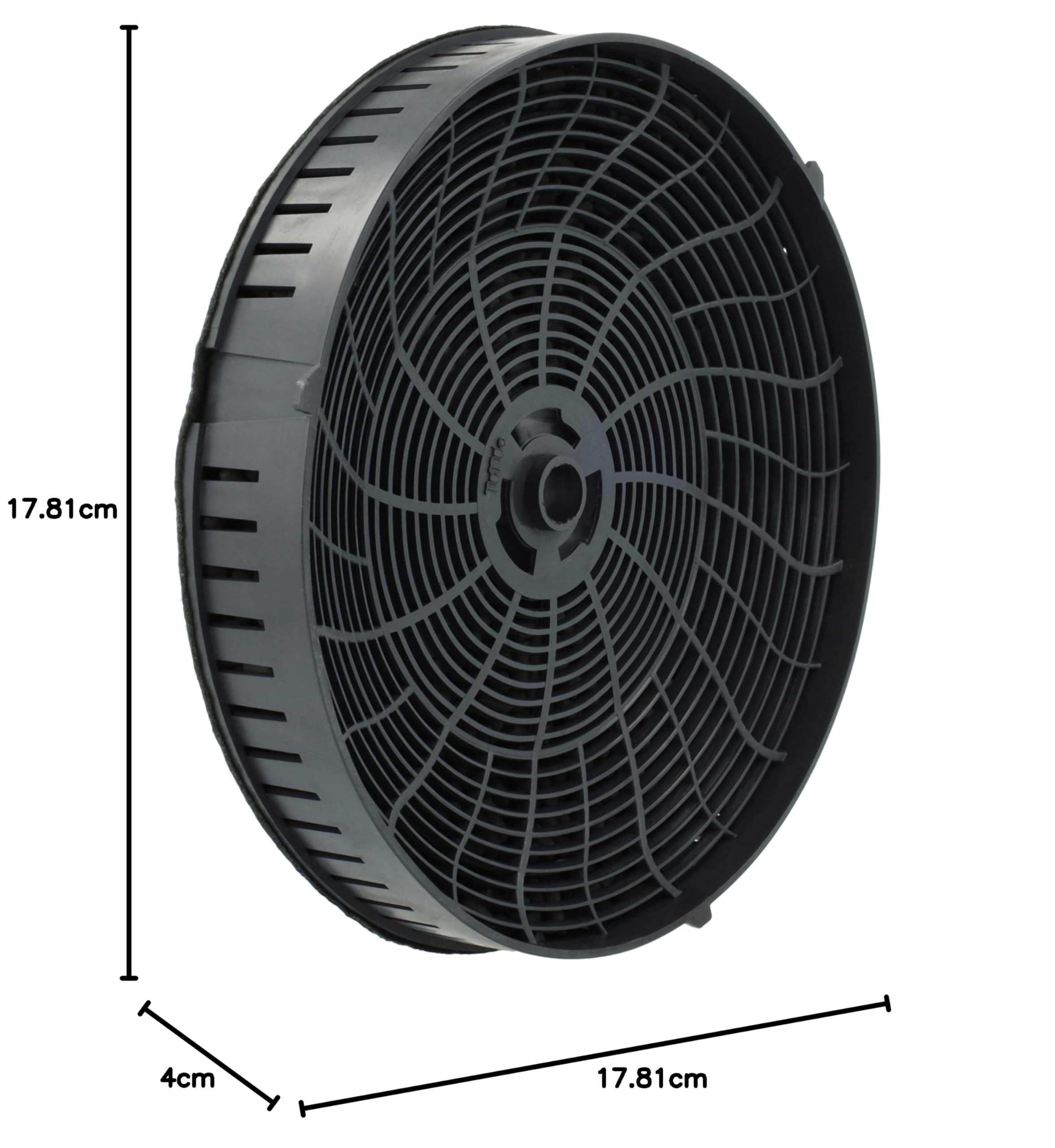 vhbw 4x filtro de carbón activado compatible con Samsung NK36M7070VS/UR | NK36T9804VD/UR, NK36N9804VB/UR campanas cocina