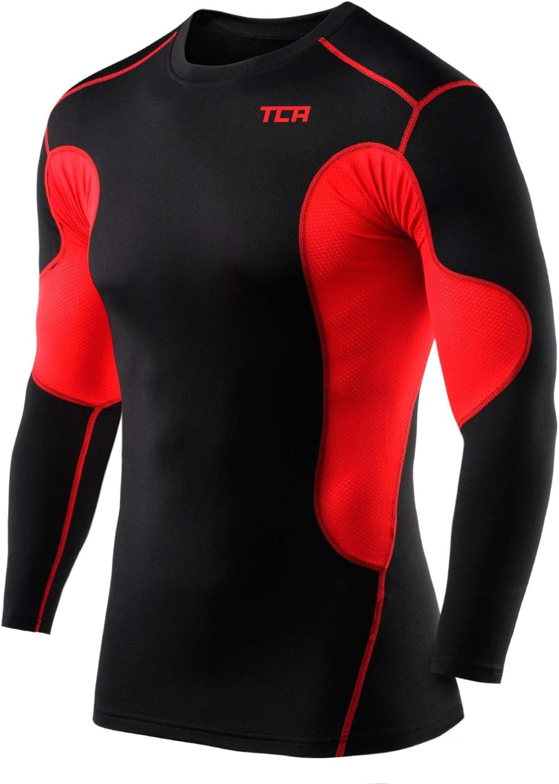 TCA Men's SuperThermal Compression Base Layer Football Running Top Long Sleeve Thermal - Crew Neck