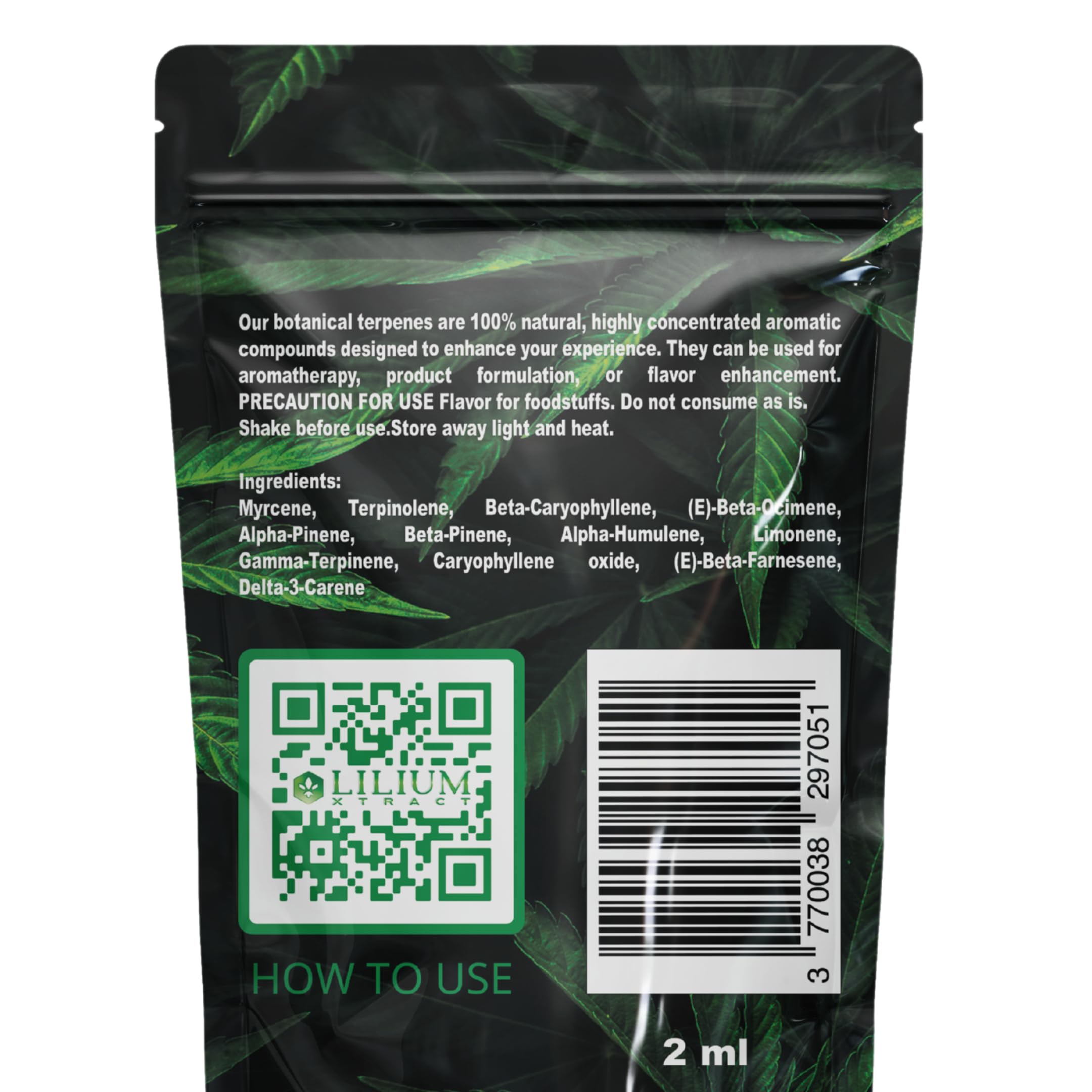 Terpenos Amnesia 2 ml – Aroma Cítrico y Terroso – 100% Natural por Lilium Xtract – aceites esenciales, cosméticos, aromaterapia