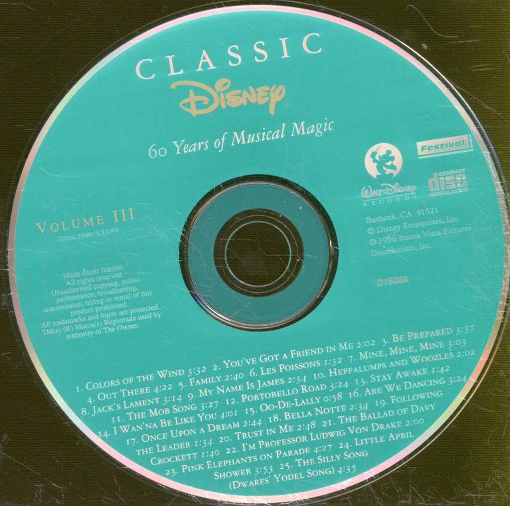 Amazon.com: Classic Disney V.3 : Various Artists: CDs & Vinyl