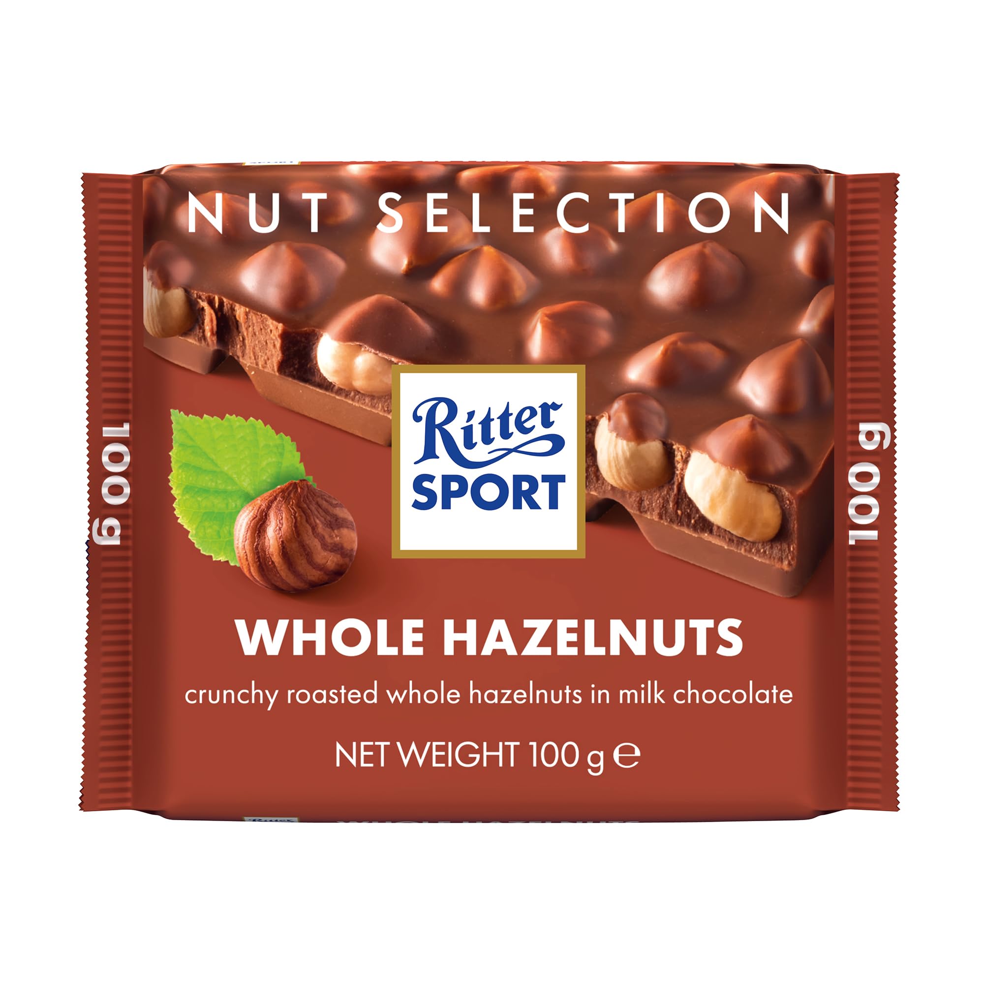 Ritter Sport de Leche Entera 100 g de Avellanas x 10