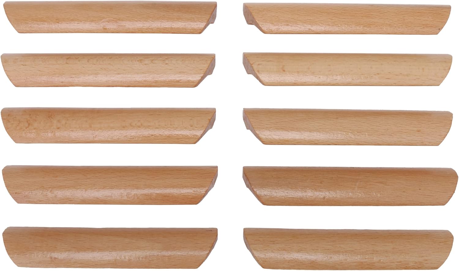 Doublelife 10PCS Wood Furniture Pulls Handles - Kitchen Drawer Wardrobe Cupboard Knobs(Hole-to-Hole Distance: 3.77inch)