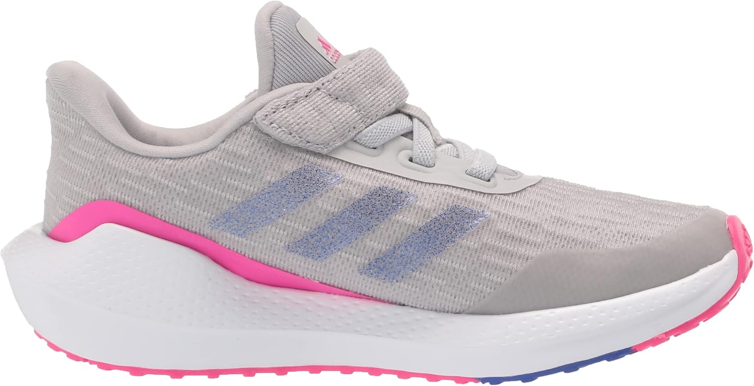  | adidas Unisex-Child EQ21 Running Shoe, Grey/Sonic Ink/Shock Pink (Elastic), 2 | Running