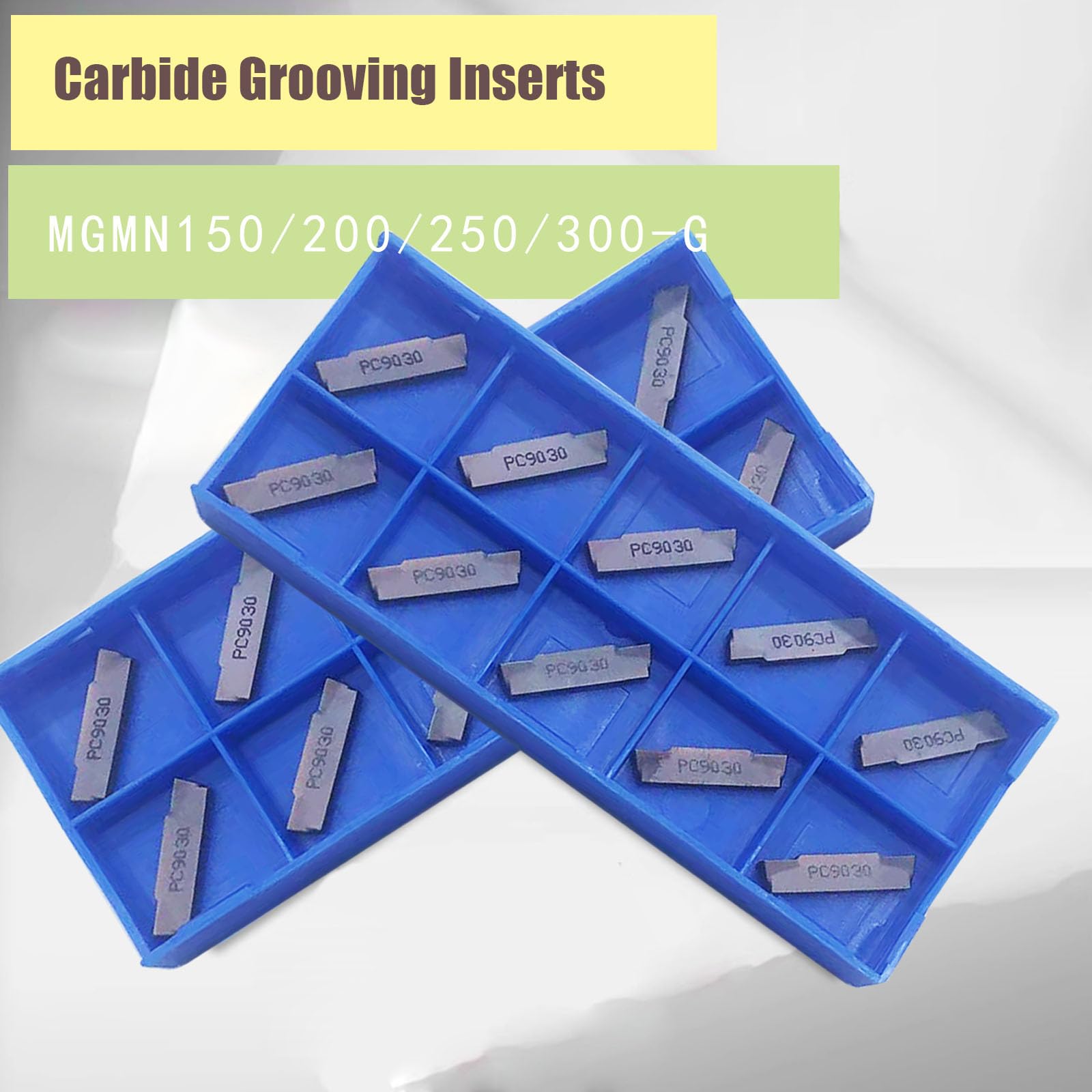 Soporte para herramientas de corte de torno MGEHR1616-2 con 11 plaquitas MGMN200-G de metal duro