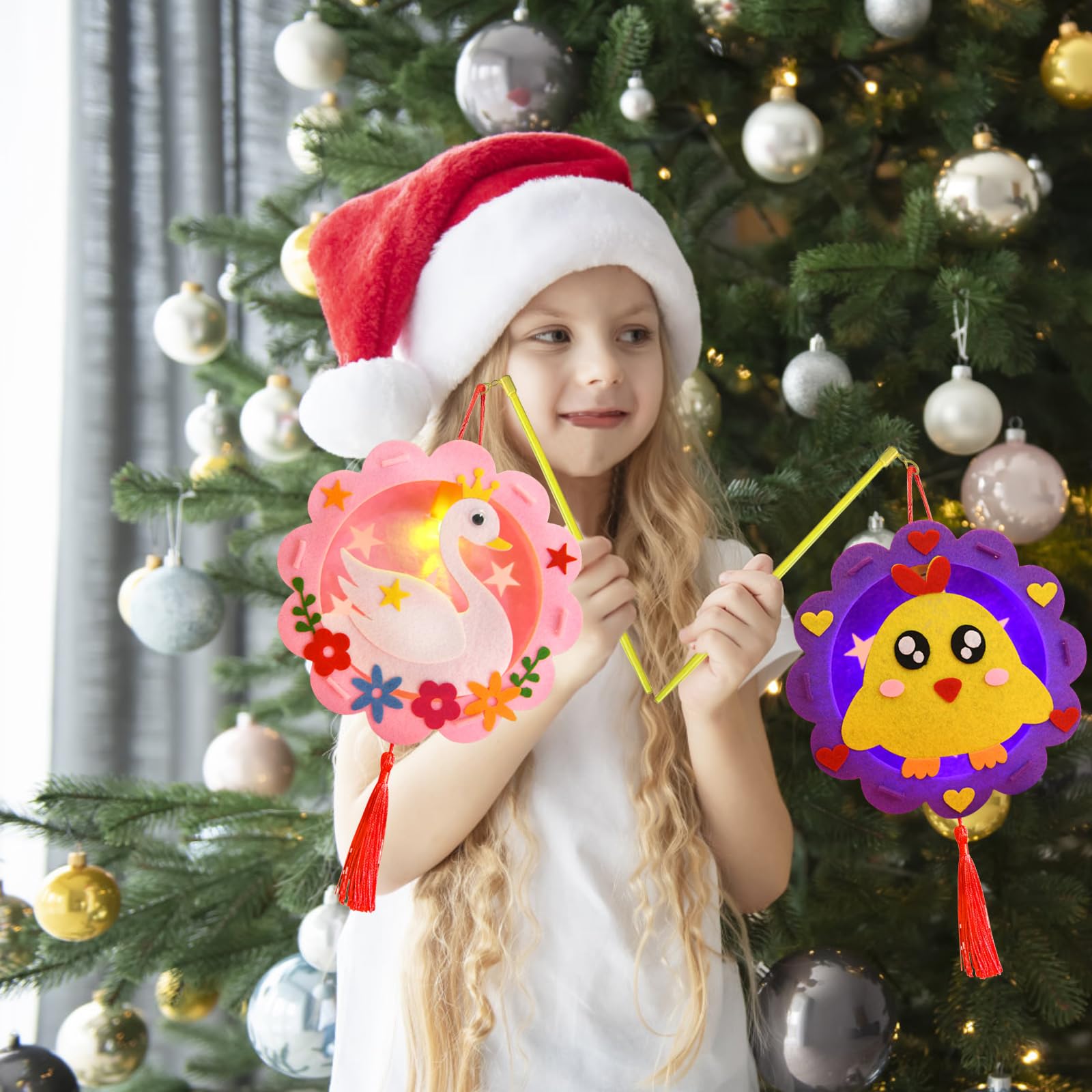 Lanterne Saint Martin Kit Lanterne DIY Enfants - 4 Modèles Animaux (Ours, Chevreuil, Éléphant, Grenouille) - Loisir Créatif & Fête Lanterne St Martin