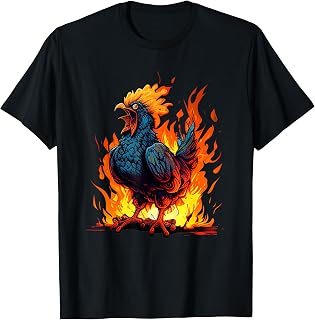 Angry Rooster for Hot Chicken and Hell Roosters Lovers T-Shirt