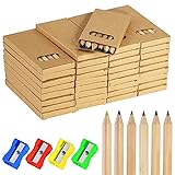 36 Box /216pc Mini Thick Colored Crayon Pencils And Sharpener Scholar Bulk Set Kit Adult Classroom School Office Small Pack Count Funny Fancy Cute Marker Drawing Art Party Favor Supply Book Case Class Multicolored