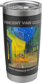 Van Gogh Painting (Cafe Terrace At Night) Stainless Steel Insulated Tumbler
