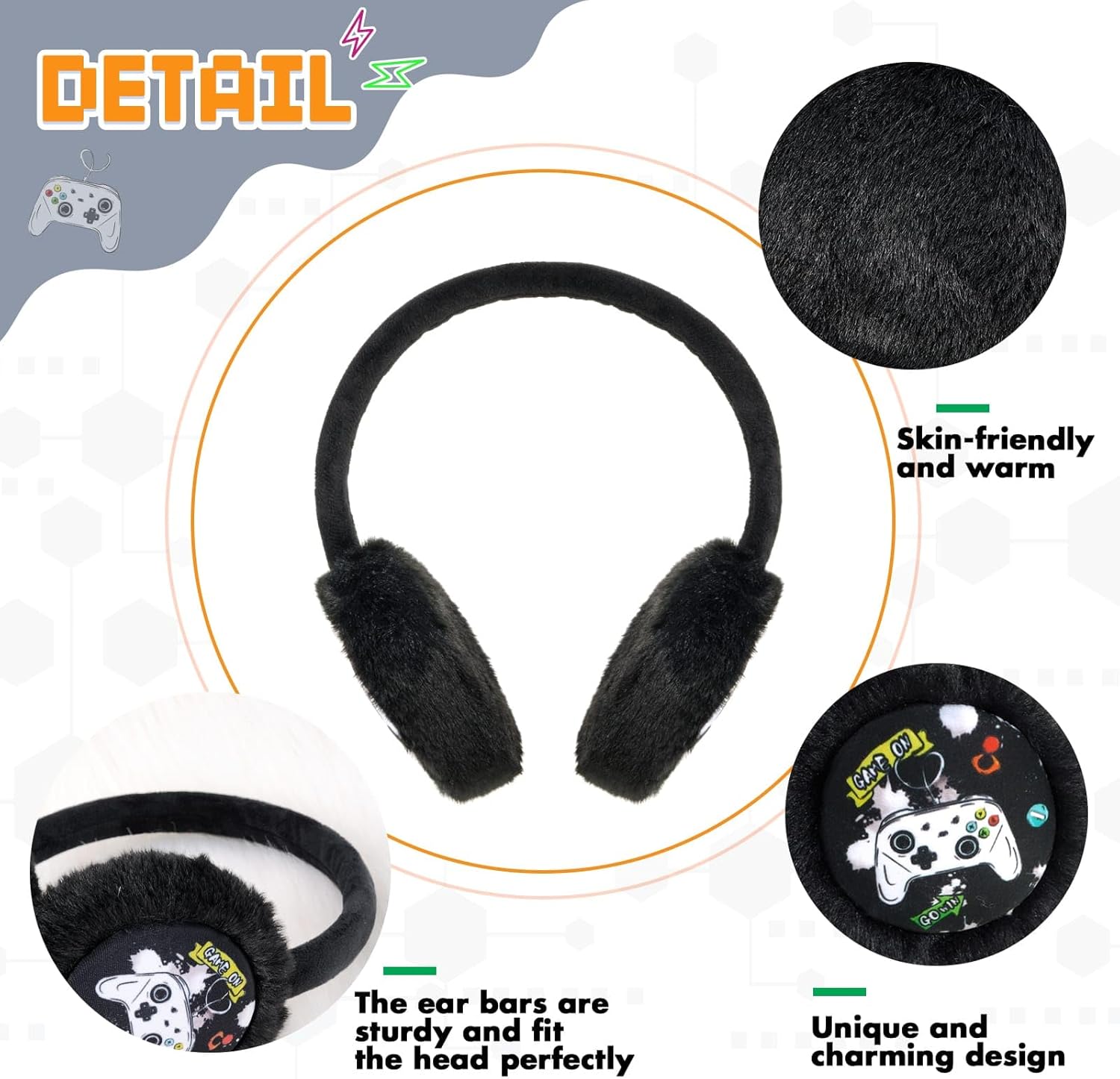 Kids Earmuffs Warmer Ear muffs Winter Fleece Earmuffs Warm Ear Covers for Toddle Girls Boys - Image 2