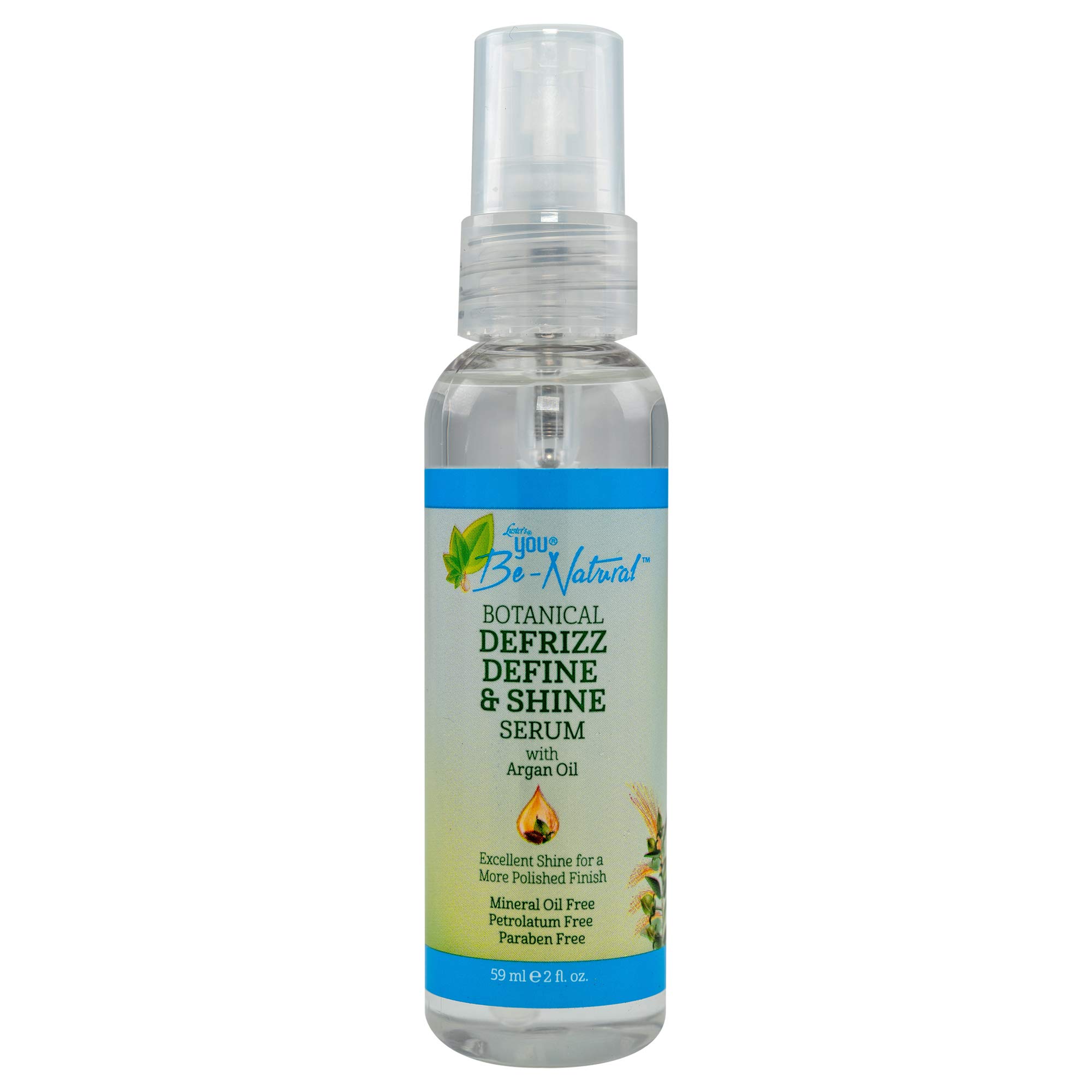 Luster's You Be-Natural Botanical Defrizz Define & Shine Serum with Argan Oil 2 oz..