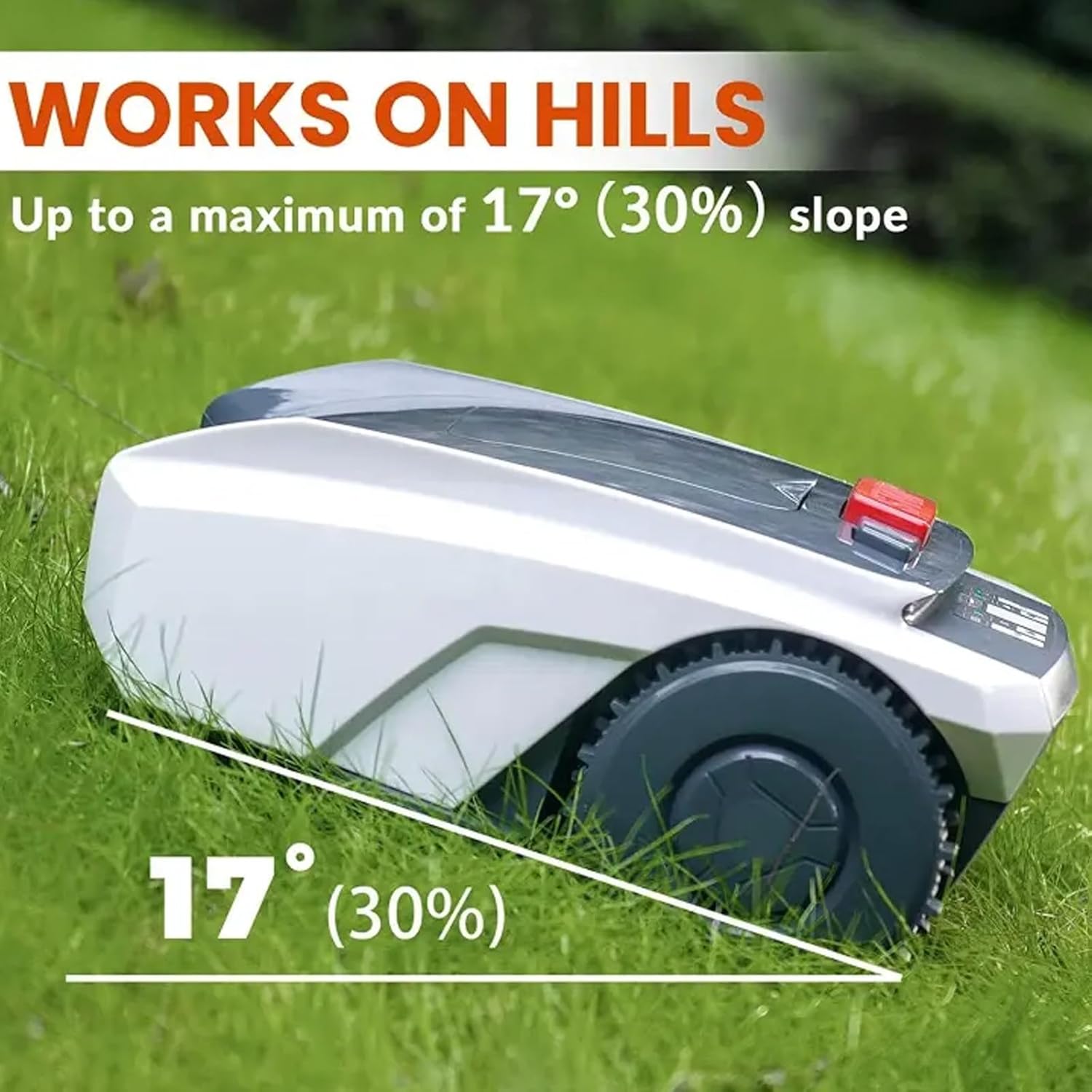 Robot Lawn Mower, for Maximum 1500m Lawn, Automatic Lawn Mowing Machine, IPX5 Waterproof Lawn Mowing Robot, for Garden