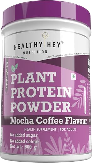 HealthyHey Nutrition Plant Protein Powder, Protein, Low Net Carbs, Non Dairy, Gluten Free, Lactose Free, No Sugar Added, S...