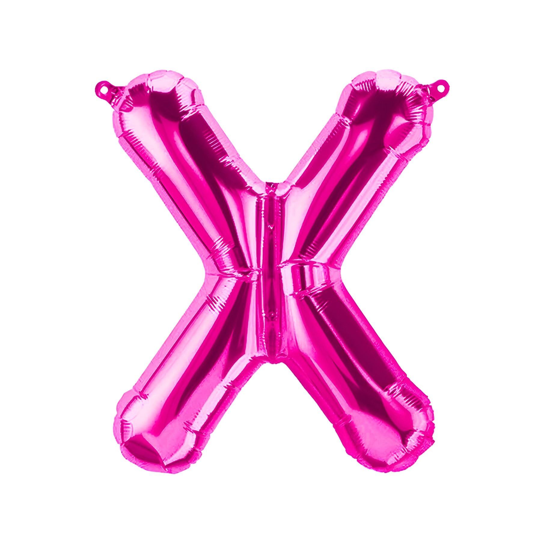 Foil Balloons Letters Pink - 40/80/100 cm for Birthday Wedding Party Decoration Happy Birthday JGA Gift Balloon Graduation Giant Balloon ABI Large XXL Small Mini Pink Girl (40 cm - X)