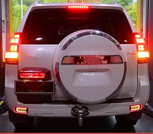 Miniatura 7 de Rear Bumper Brake LED Light Reflector Lamp For Land Cruiser Prado 2010-2020 2012