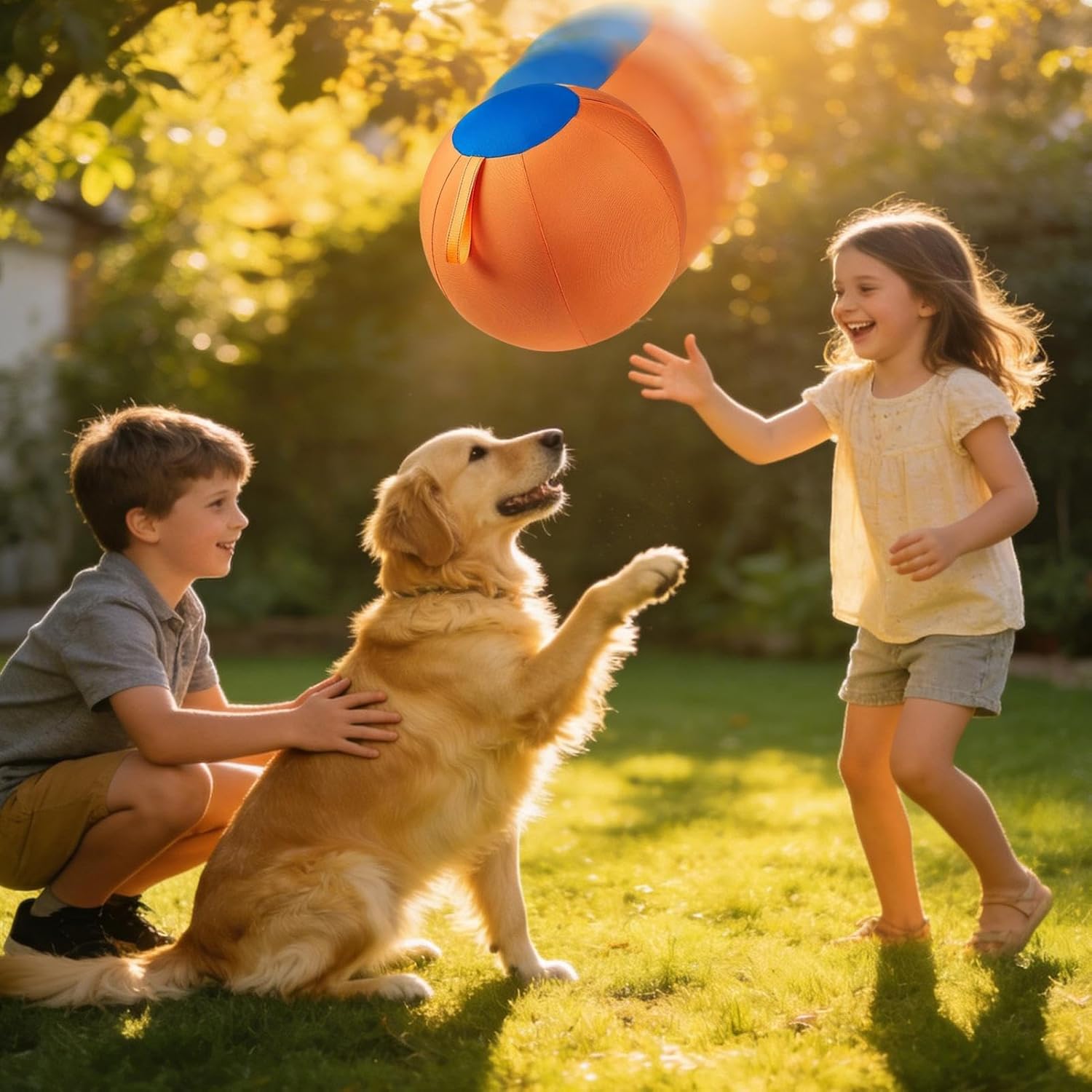 Durable Dog Balls for Aggressive Chewers - 45cm Giant Herding Tear-Resistant Inflatable Pet Toy | Dog Toy Ball | Dogs Inflatable Large Balls for Enrichment Fetch Play Exercise Puppy Indoor Outdoors