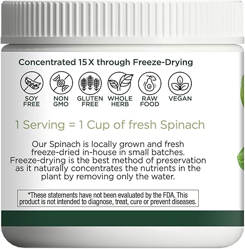 Miniatura 2 de Hierba ecléctica Espinaca Polvo 3.17 oz
