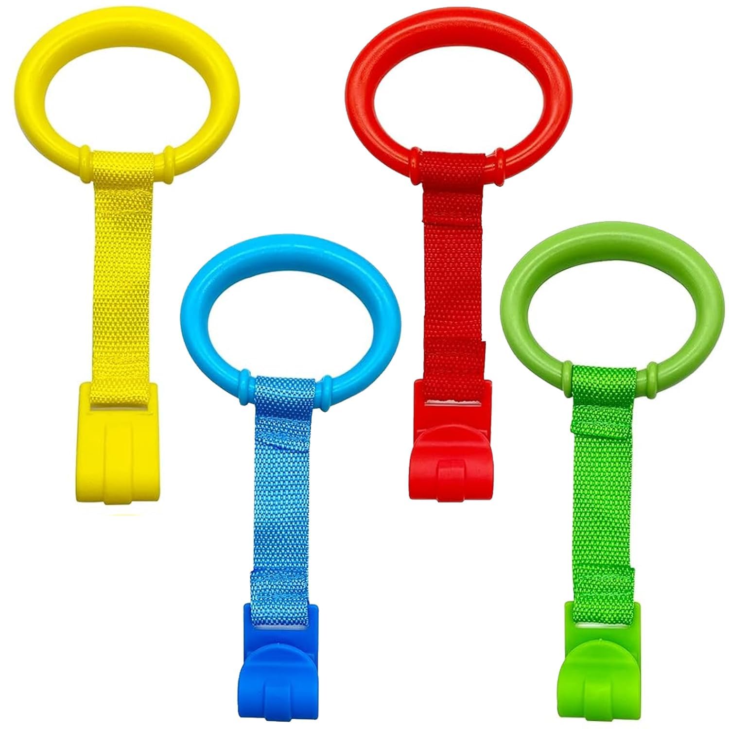 4PCS Practical Pull Up Rings for Baby Standing Support, Matching Baby Pull Up Bar and Baby Gymnastics Equipment to Help Toddler Practice Standing and Early Sports Training-image-30