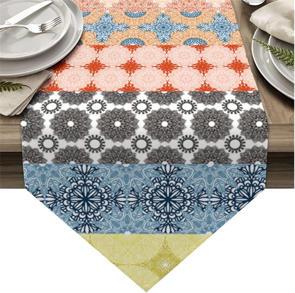 Bohemian Ethnic Table Runners Holiday Wedding Decor Dinning Table Cover Christmas Decorations Table Cloth(36x183cm)