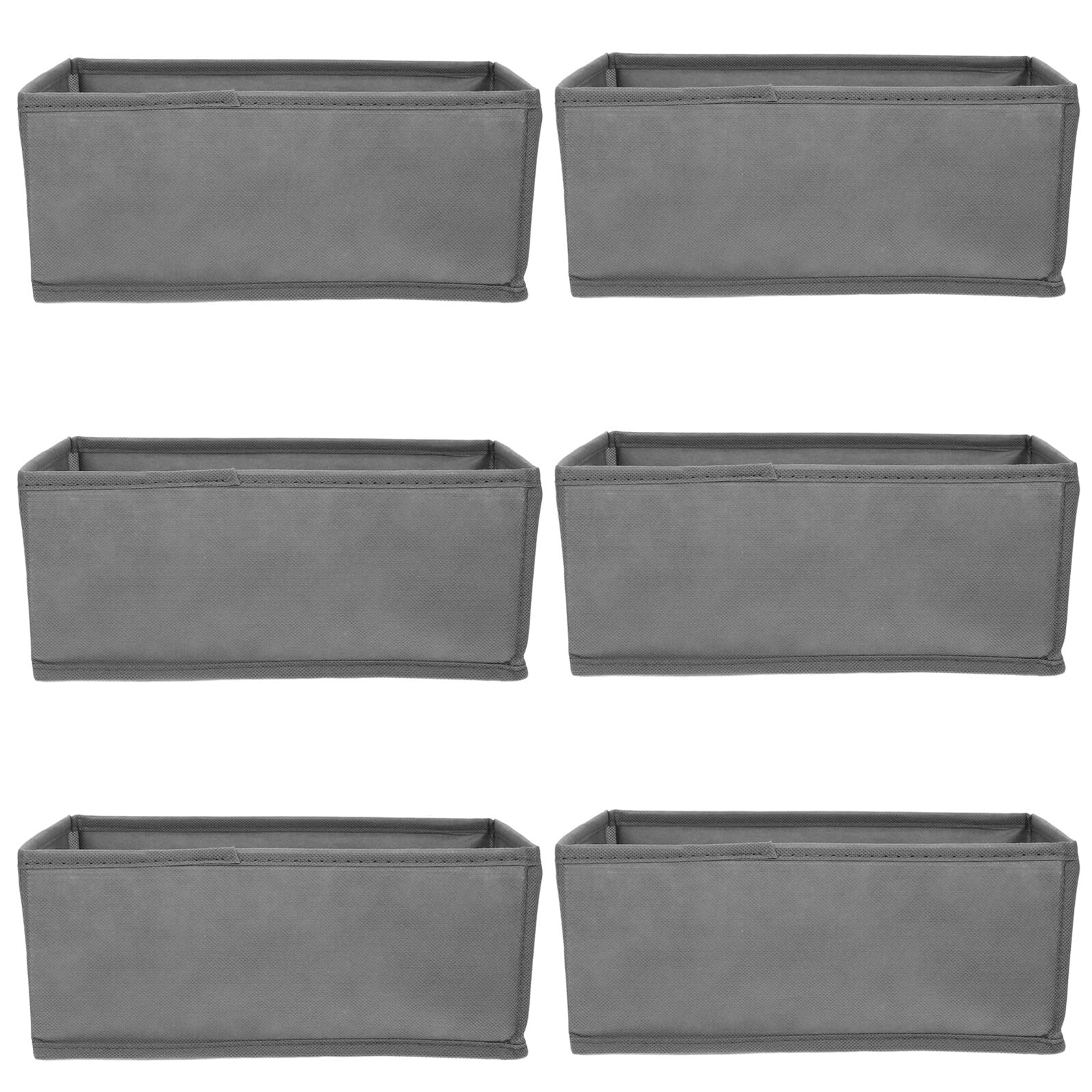 Healifty Organizador de Cajones para Ropa Interior, 6 Unidades, Gris