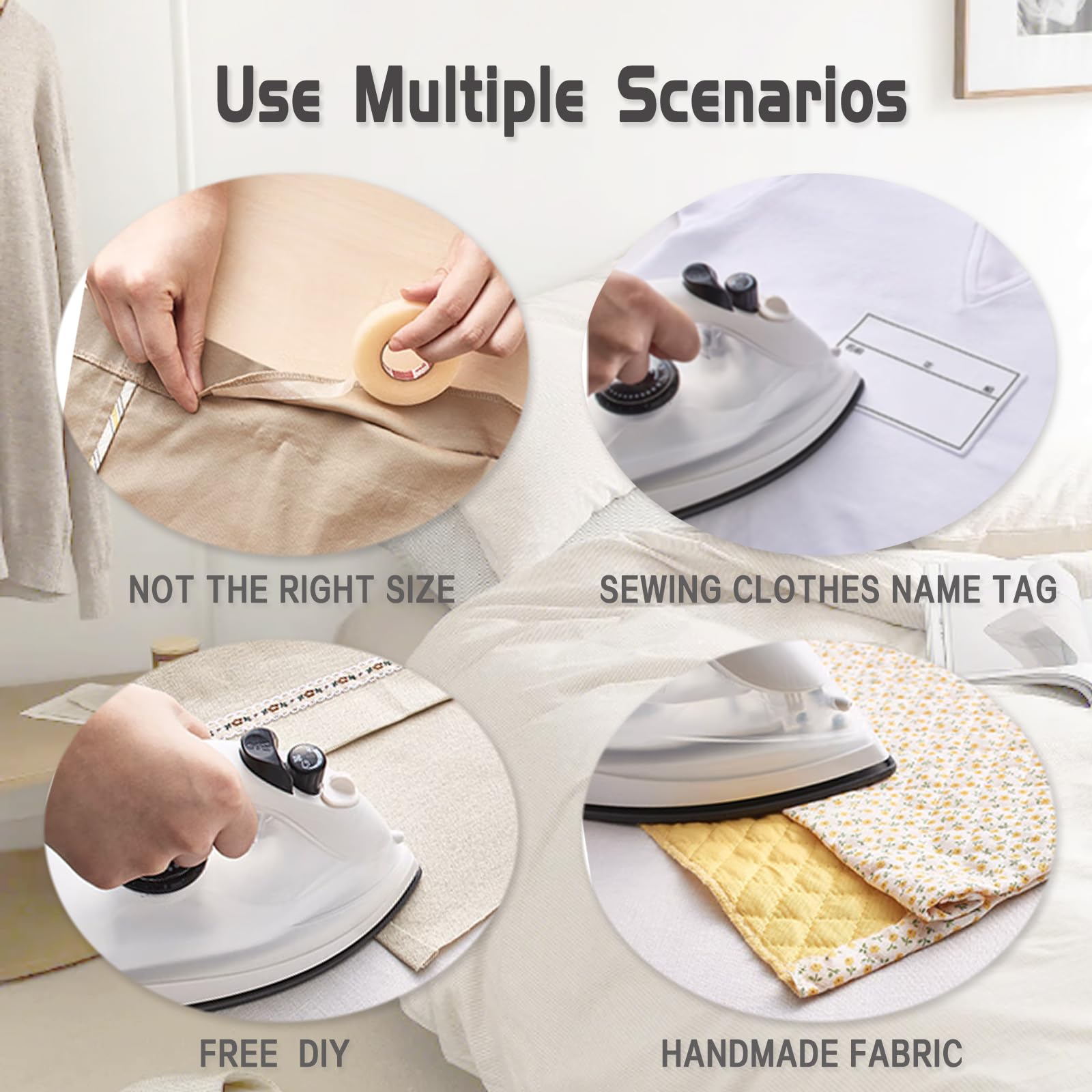 Geoyien Ourlet Thermocollant Pantalon, Bande Thermocollante Rideau