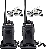 Retevis RT27V MURS Radios, Walkie Talkies with Earpiece, Long Range, Rechargeable, Low-Traffic Channel, Durable, Two Way Radios for Hunting Camping Farm（2 Pack）