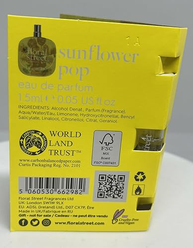 Miniatura 3 de Floral Street Muestra de girasol pop, 0.05 fl oz / 0.1 fl oz