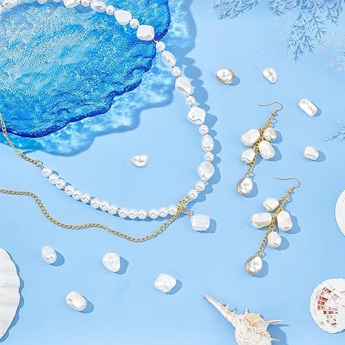 Miniatura 4 de PH PandaHall 64 cuentas de perlas de agua dulce, 8 estilos irregulares, perlas cultivadas naturales, perlas sueltas para bodas, collares, pulseras,