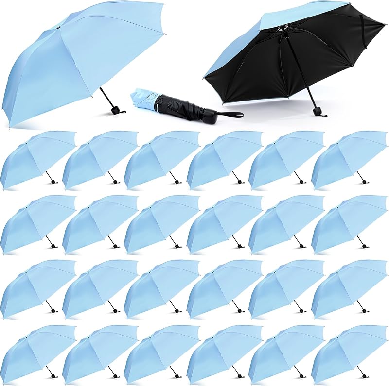 Silkfly Folding Umbrella Bulk Windproof Portable Lightweight Travel Mini Umbrella for Rain UV Sun 37.8 inches