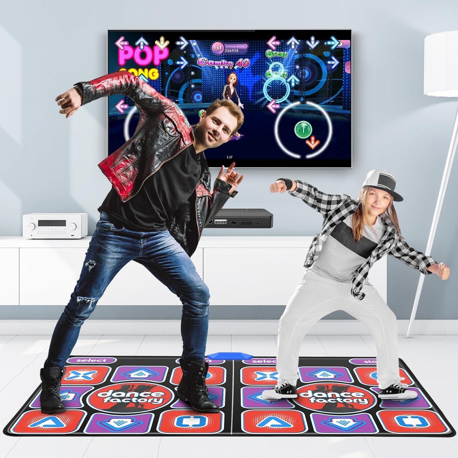 Alfombra de baile para niños y adultos- alfombra musical con 200 juegos y 100 canciones; alfombra de baile inalámbrica y antideslizant, con receptor inalámbrico de 2,4 GHz, Regalos/Juguetes para Niñas