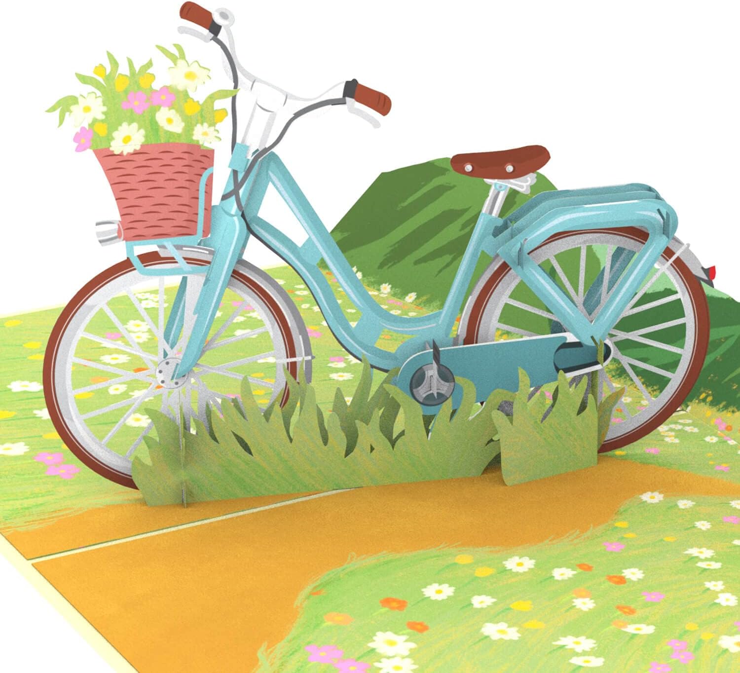 LIMAH® Carte Pop-up Vélo De Course - Carte De Vœux 3D Pour