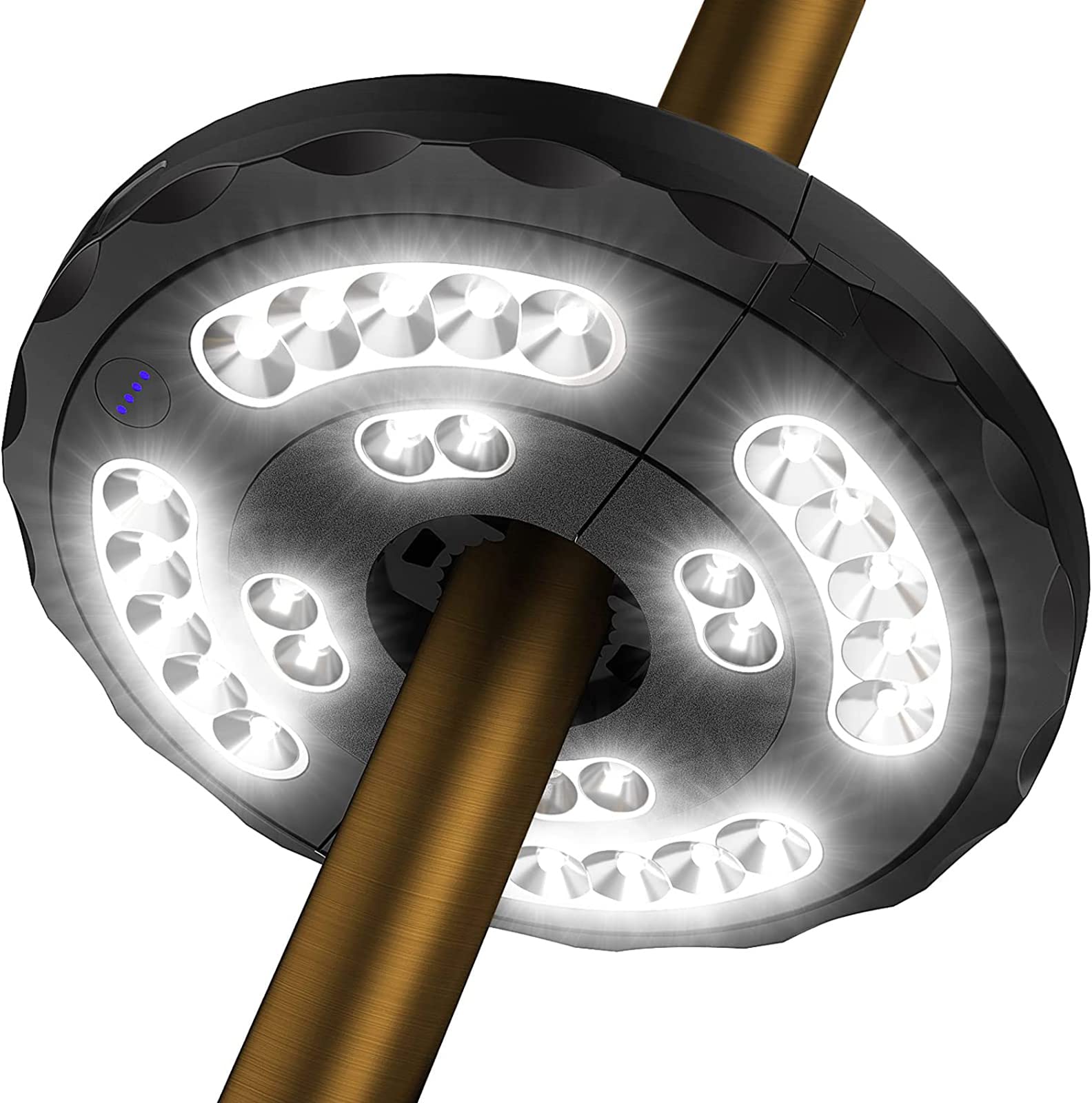 NALACAL Patio Umbrella Lights, USB-powerable outdoor lights 28 LED 3 Lighting Modes Cordless Umbrella Pole Lights Battery Operated for Patio Umbrella, Camping Tents or Outdoor Use