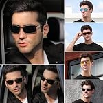 Lunettes de soleil polarisées pour hommes Femmes UV Cadre métallique de protection Ultra Léger Conduite Pêche Courir Extérieur Pilot Lunettes de soleil