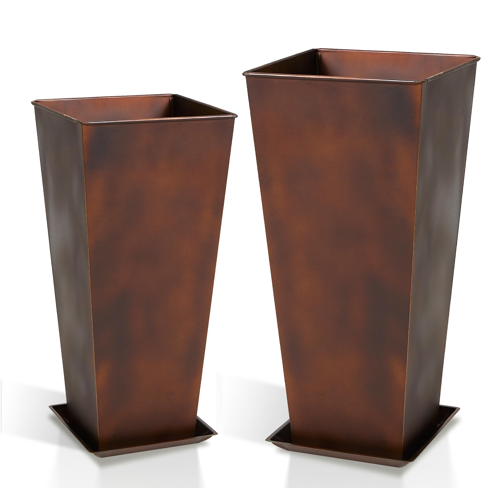 Worth Garden Large Metal Planter Set