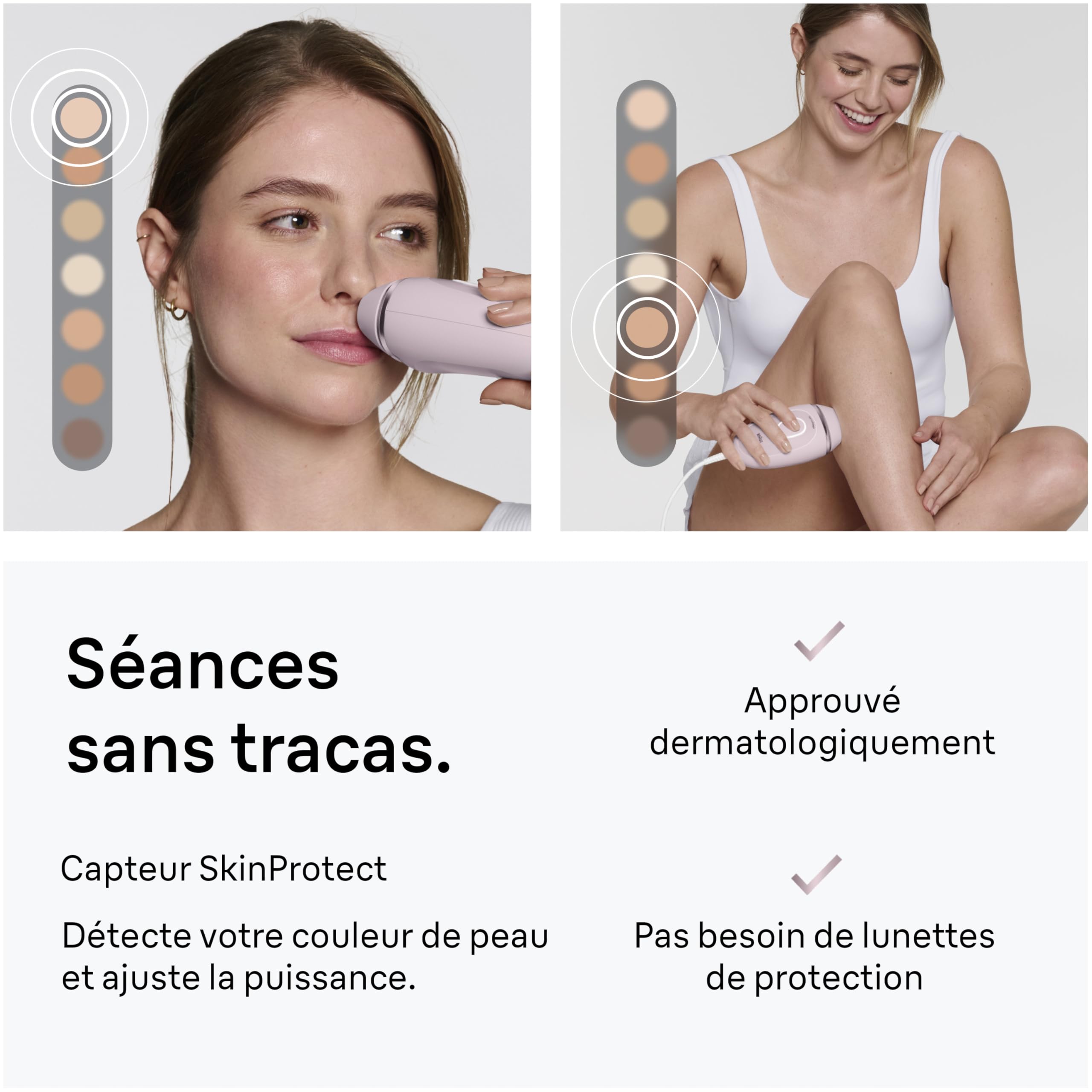 Braun Epilateur Lumiere Pulsee Silk Expert Mini PL1112, Rose | Alternative au Laser à Domicile, Appareil Compact, Rasoir Femme Gillette Venus