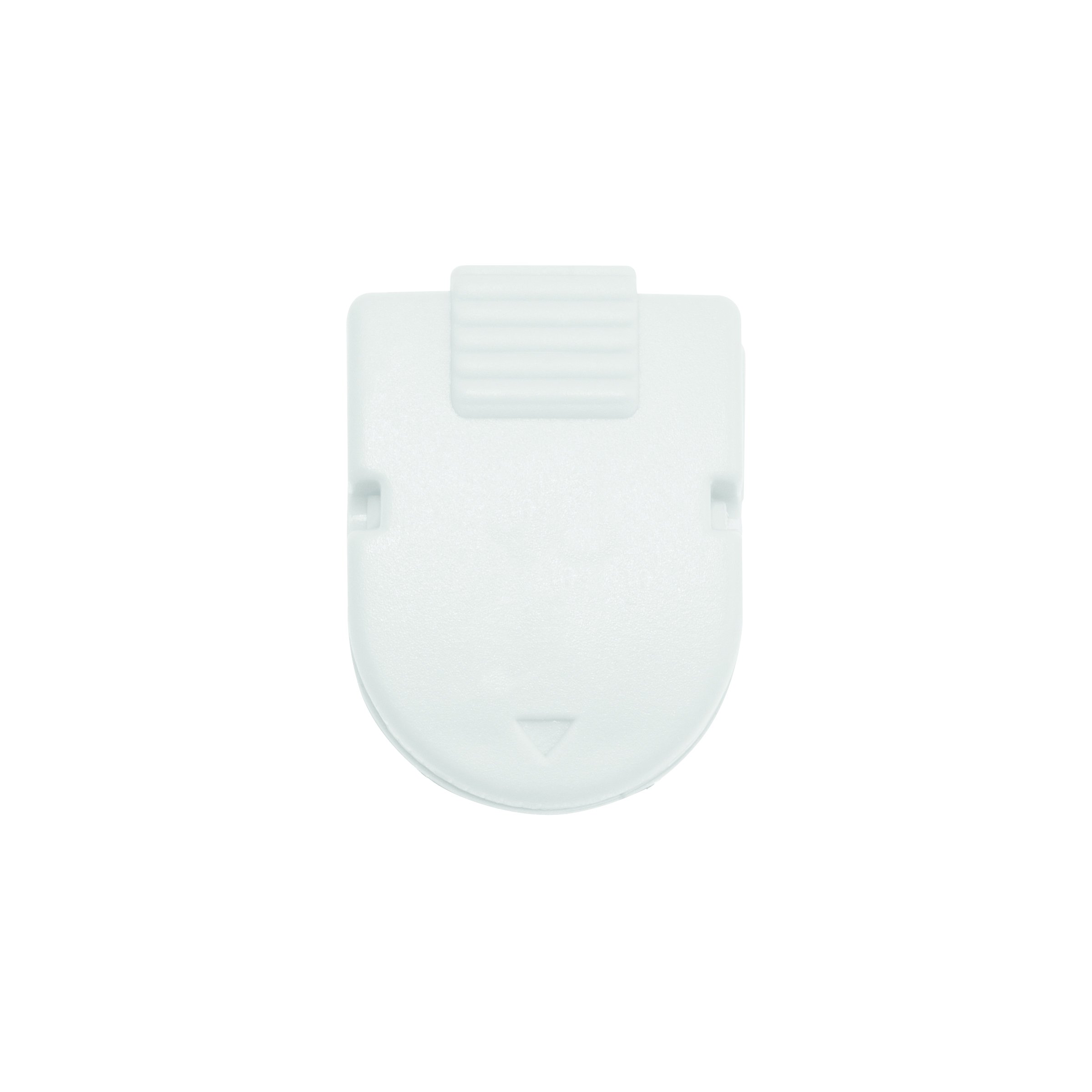 Magnetic/Adhesive Clips, 0.25" Jaw Capacity, White, 20/Box