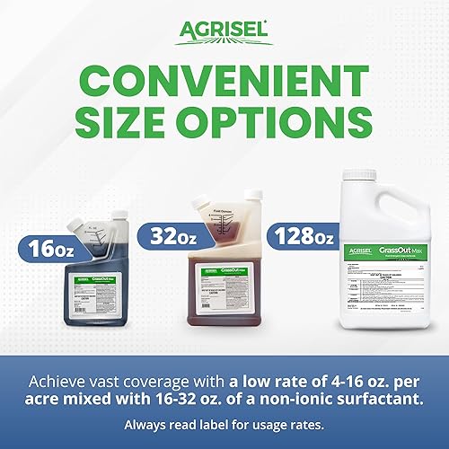 Miniatura 6 de Agrisel GrassOut Max - Herbicida para más de 50 malezas herbáceas sin dañar las plantas deseadas, seguro para mascotas, tratamiento de área grande,