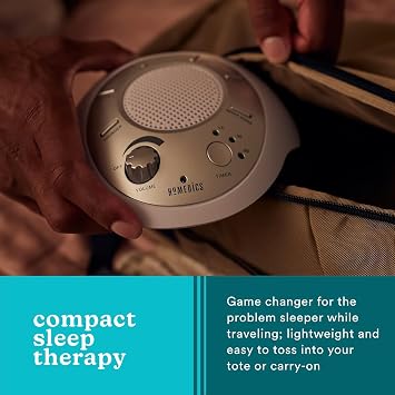 Homedics SoundSleep White Noise Sound Machine, Silver