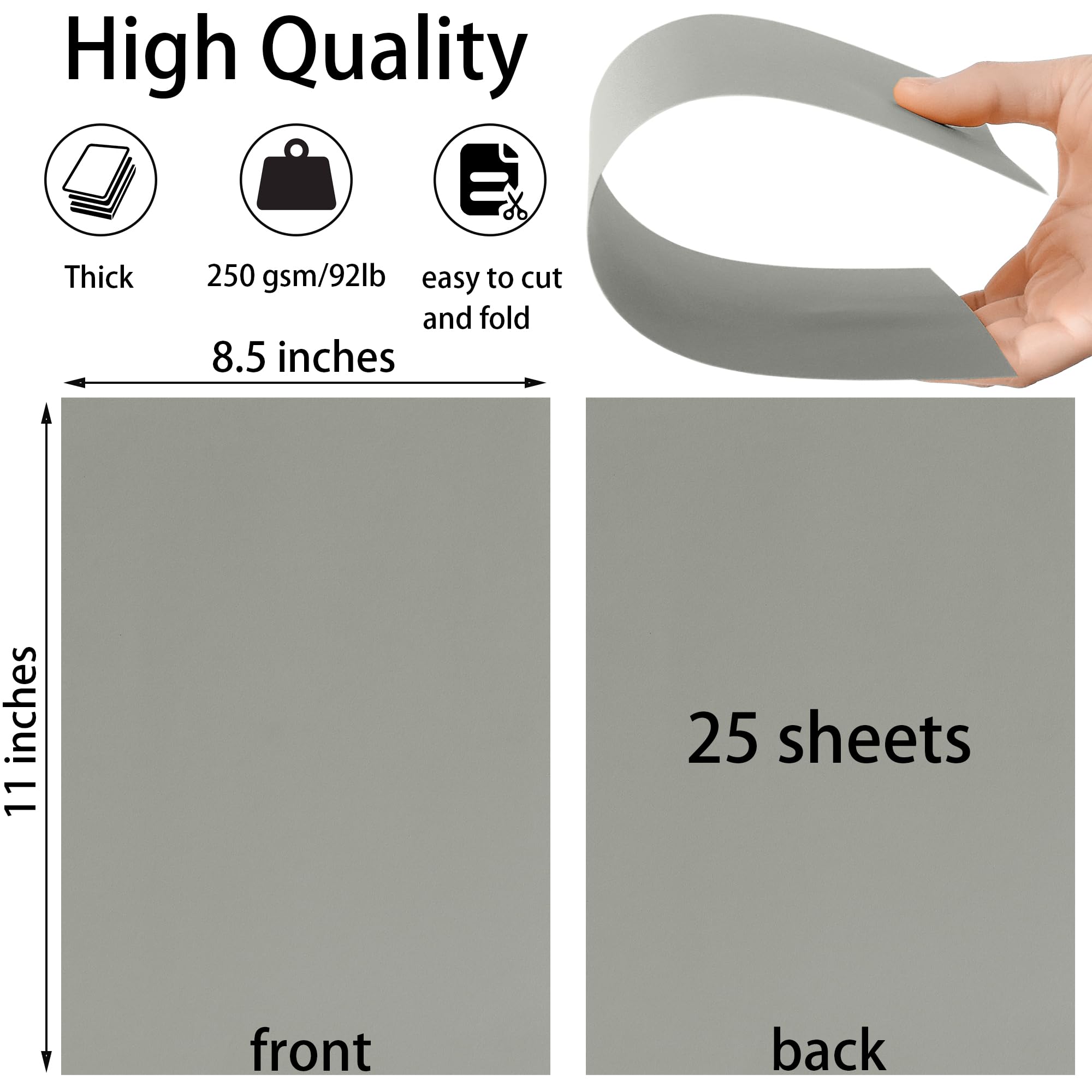 BigOtters 100 Hojas De Papel De Cartulina De Colores, Papel Cuadrado De Manualidades De 12 Pulgadas Cartulina De Peso Pesado Papel De Recortes