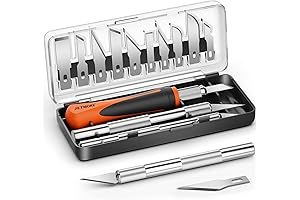 16 Pcs Craft Knife Set: Precision Exacto Knife Set for Hobbyists and Artists